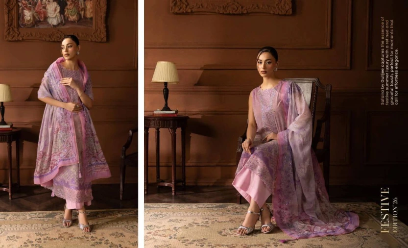 Lilac Festive Luxury Suit Three Piece